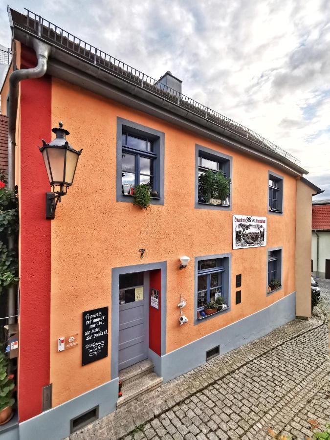charmantes Apartment Siebenschläfer über Café 7 Weida Exterior foto